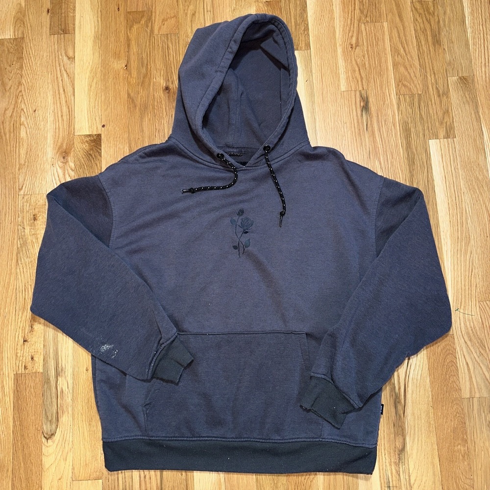 Various Artists Los Angeles Black Rose  Hooded Sweatshirt Mens‎ Large Black/Gray